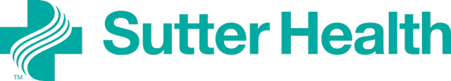 Teal Sutter Health logo with stylized cross and wave design on the left.
