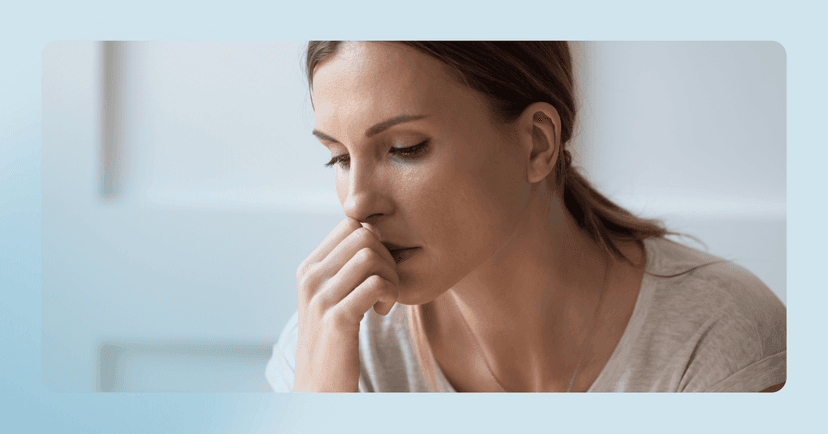 woman feeling unsettled due to chronic hypervigilance