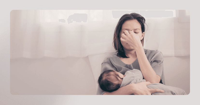 woman feeling sad due to unmanaged postpartum OCD