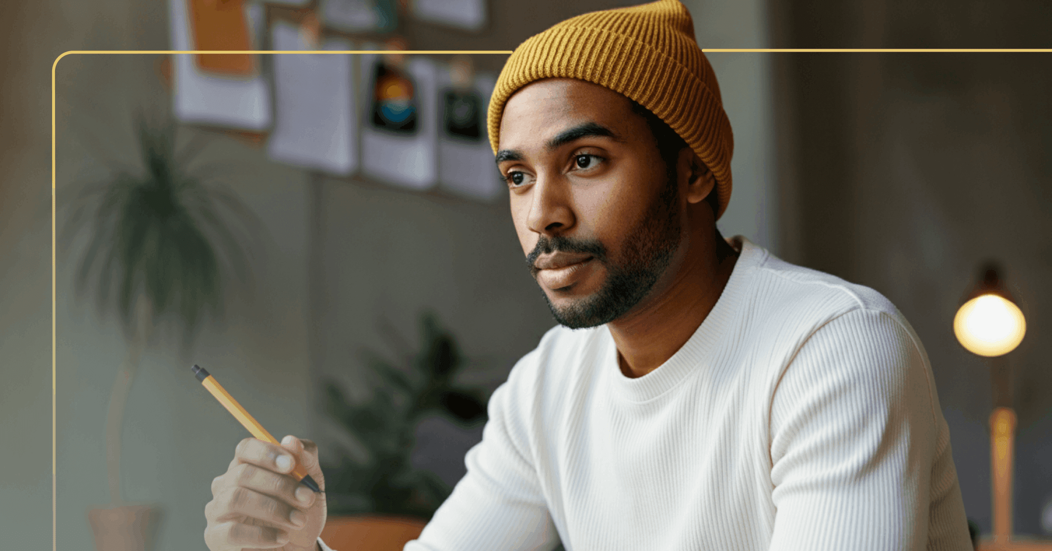 man tracking his symptoms to discuss them with his provider