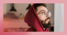 man having difficulty focusing due to depression