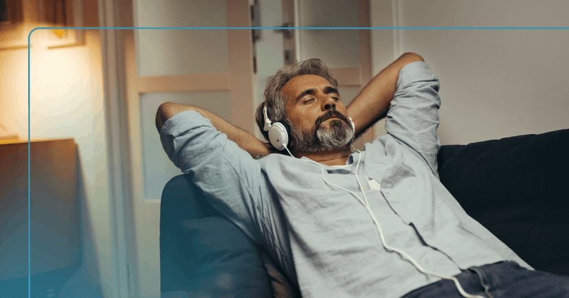 man engaging in mindfulness as part of his integrative therapy