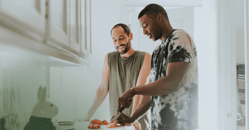 man providing support for loved one in ED recovery