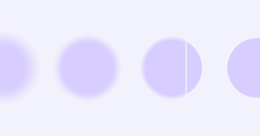 mostly blurred purple circles with sharply focused portion as conceptual representation of ways a situationship can harm your mental health