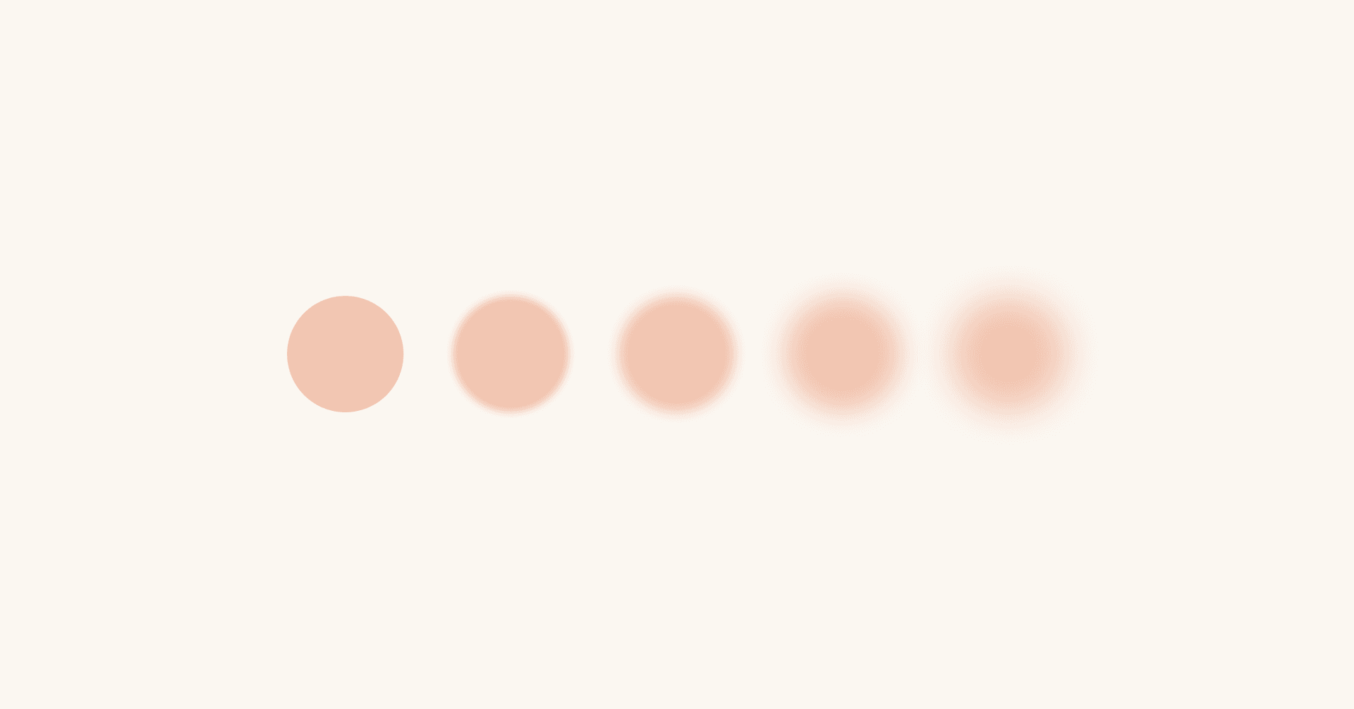 row of blurred and clear orange circles illustrating how chronic pain impacts mental health