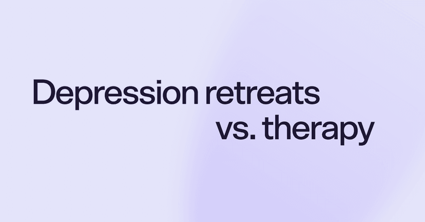 Depression retreats vs. therapy