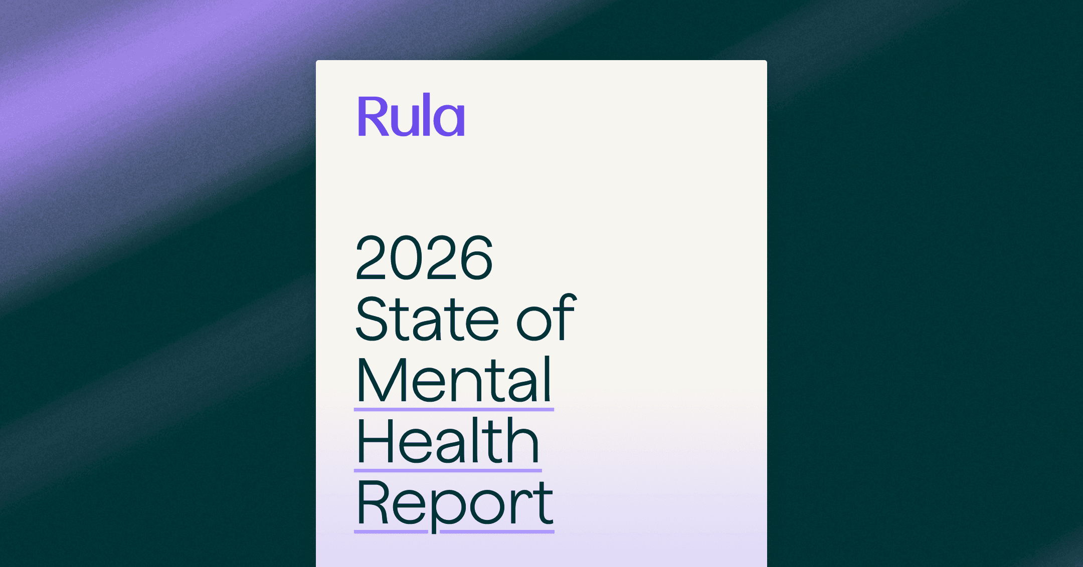 Rula’s 2026 report reveals critical mental health trends