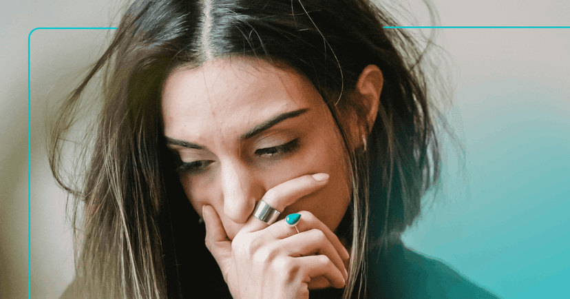 woman feeling anxious due to early morning depression