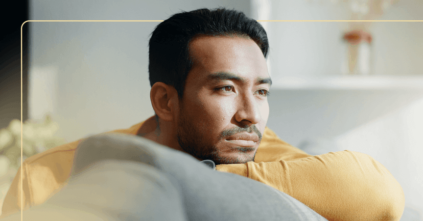 man having difficulty brushing off small mistakes