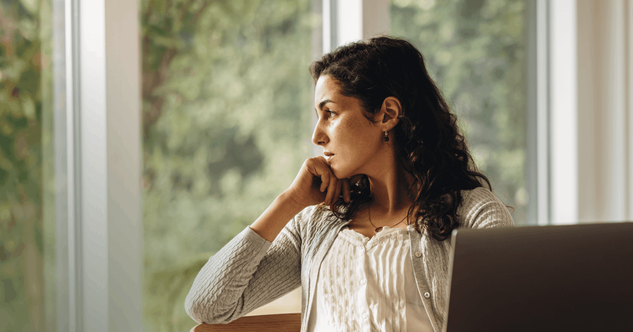 woman taking a mental health day to cope with a recent loss