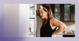 woman with ADHD experiencing challenges planning meals