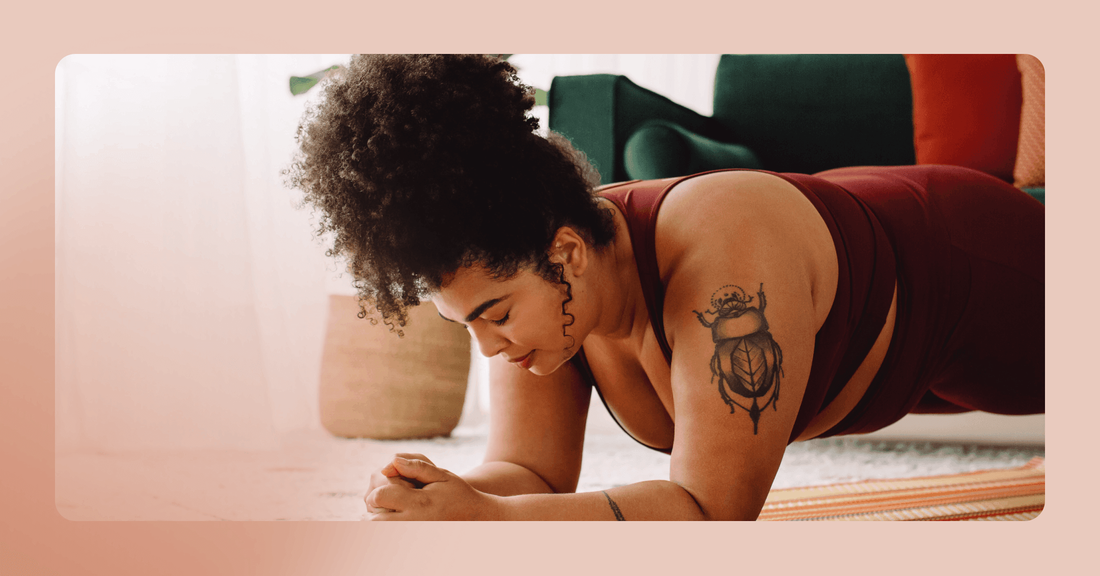 woman with anxiety engaging in yoga therapy