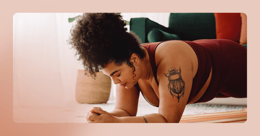 woman with anxiety engaging in yoga therapy