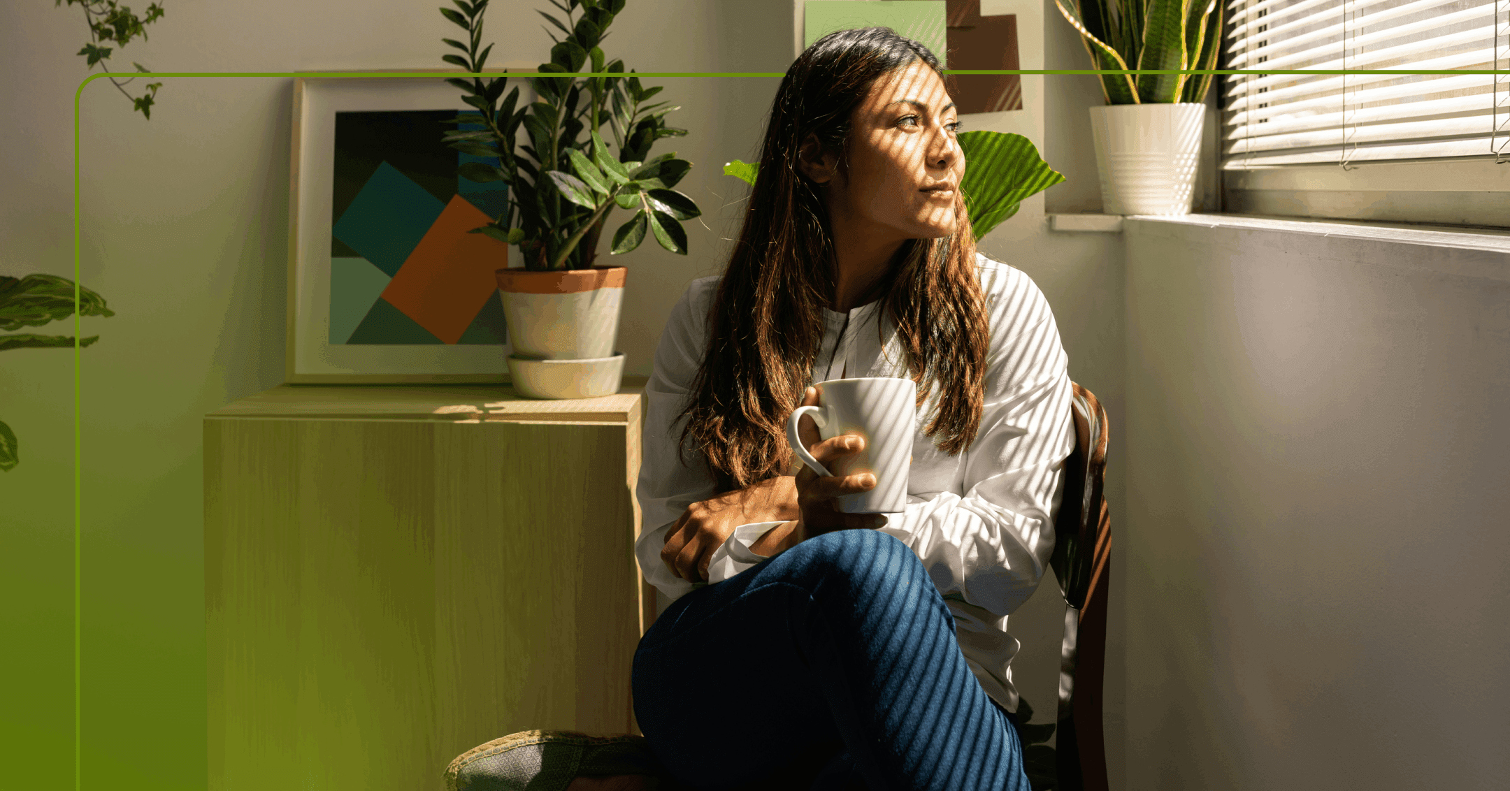 woman trying to reframe her thoughts about getting older