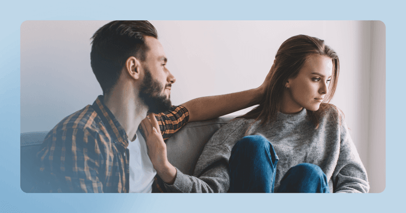 woman refusing to acknowledge her partner