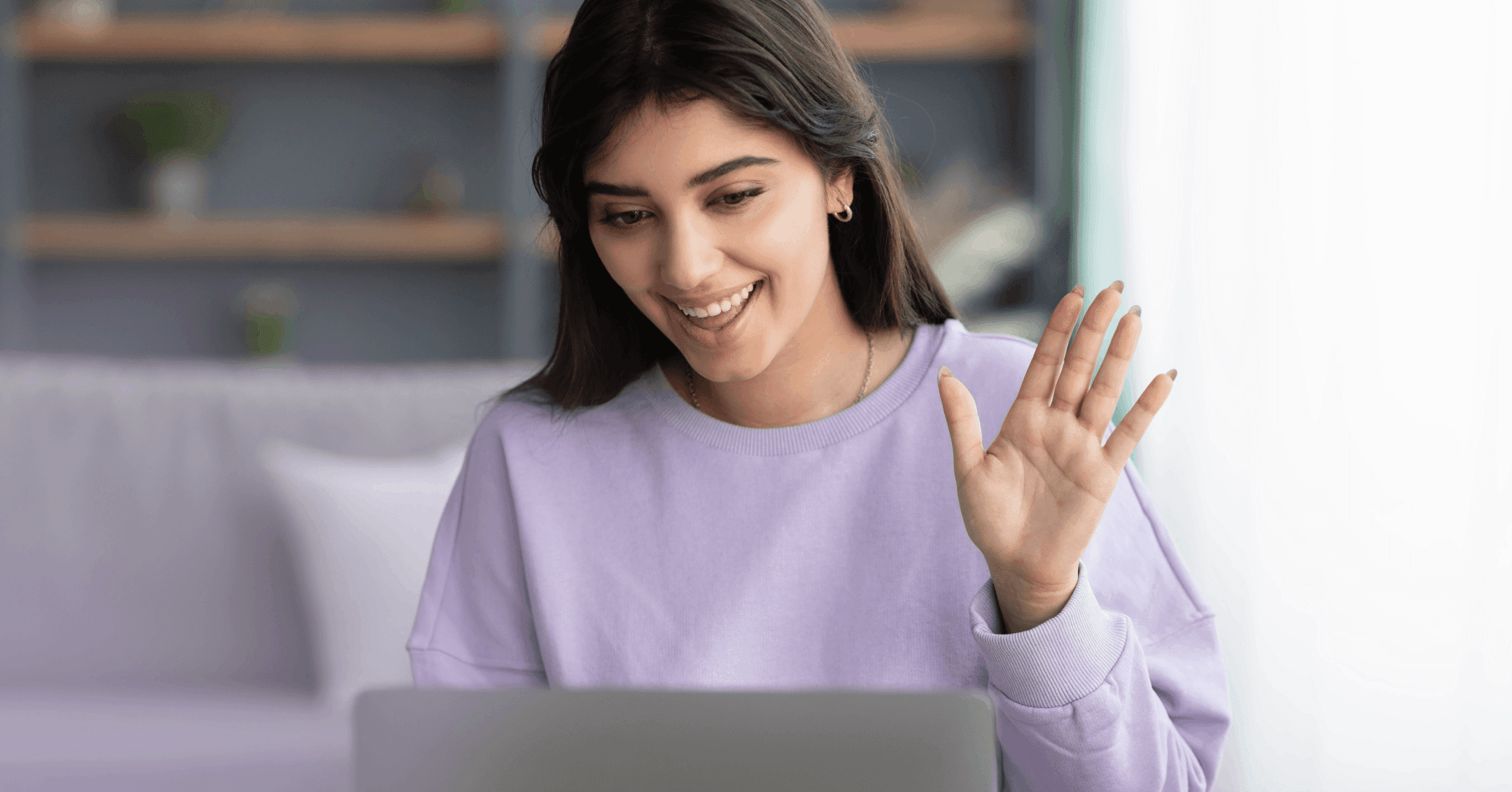 woman doing a mock interview to help her feel more confident