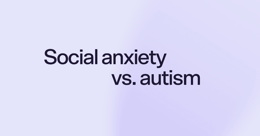 Social anxiety vs. autism
