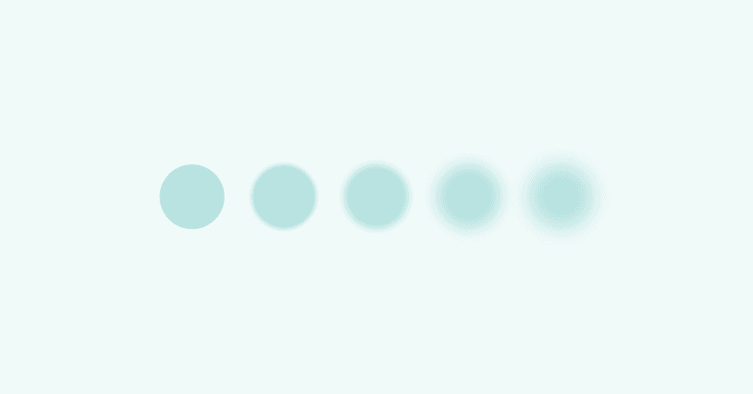 row of blurred and clear blue circles illustrating how loneliness and isolation can worsen PTSD symptoms