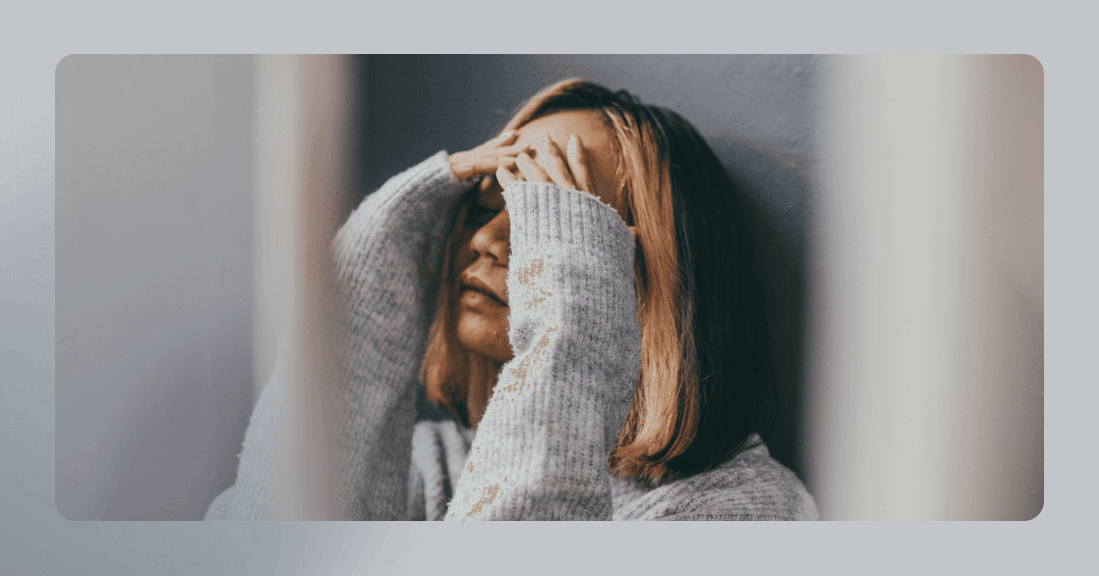 woman isolating herself during a depressive episode