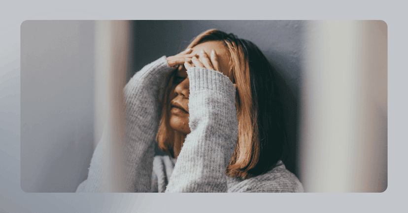 woman isolating herself during a depressive episode