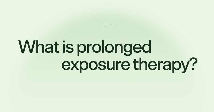 What is prolonged exposure therapy?