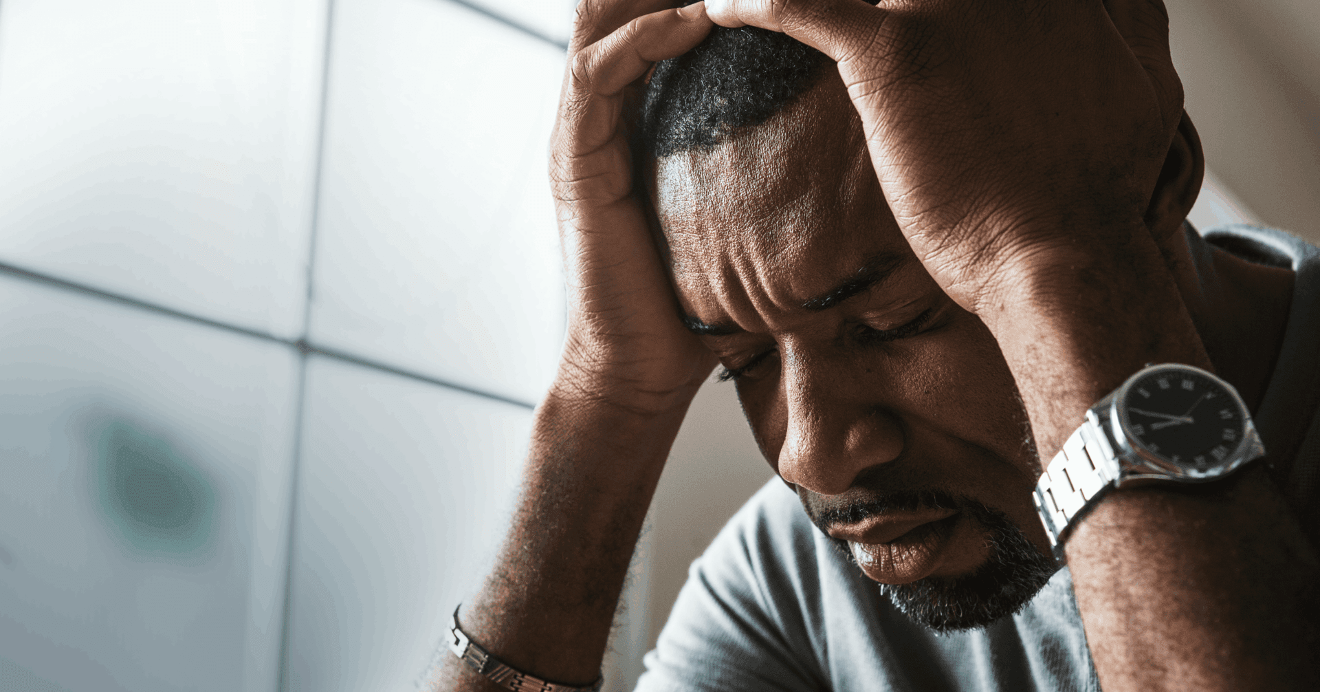 man feeling the need to punish himself