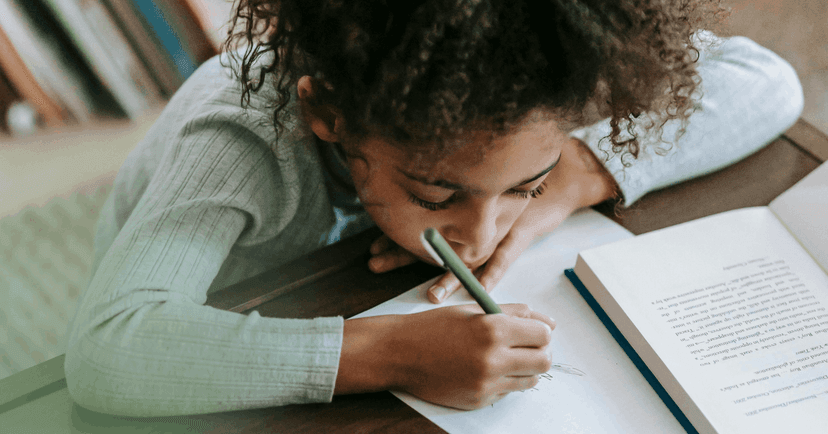 young girl keeping her feelings to herself