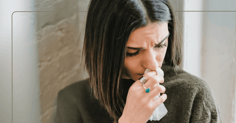 woman feeling anxious about having nightmares