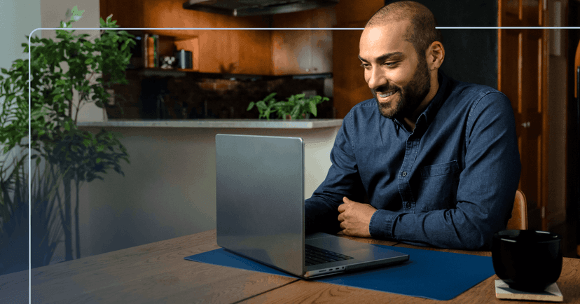 man using technology to maintain a long-distance friendship