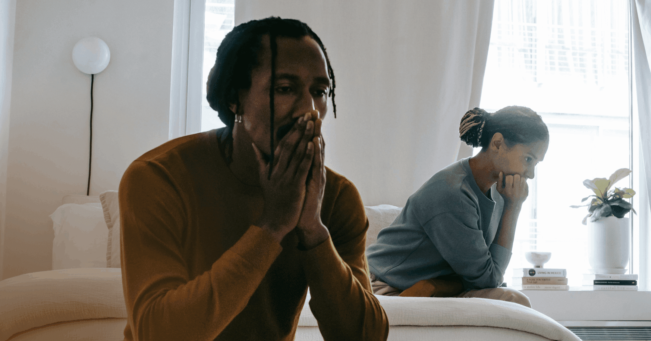 a couple experiencing financial strain during pregnancy