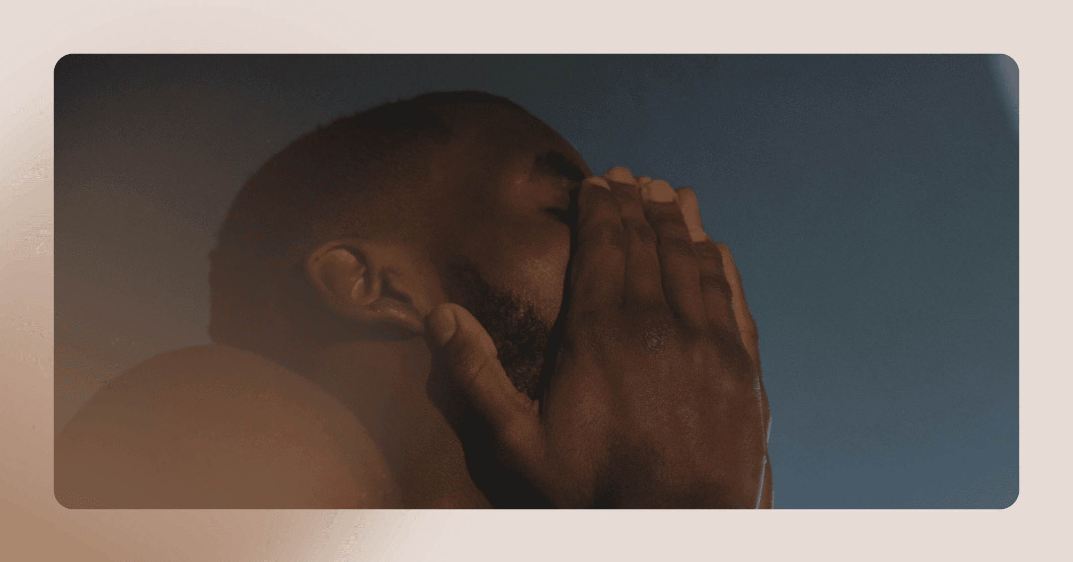 man internalizing shame after trauma and blaming himself