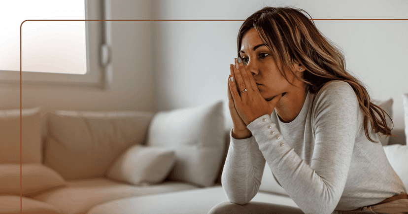 young woman isolating herself to avoid judgment