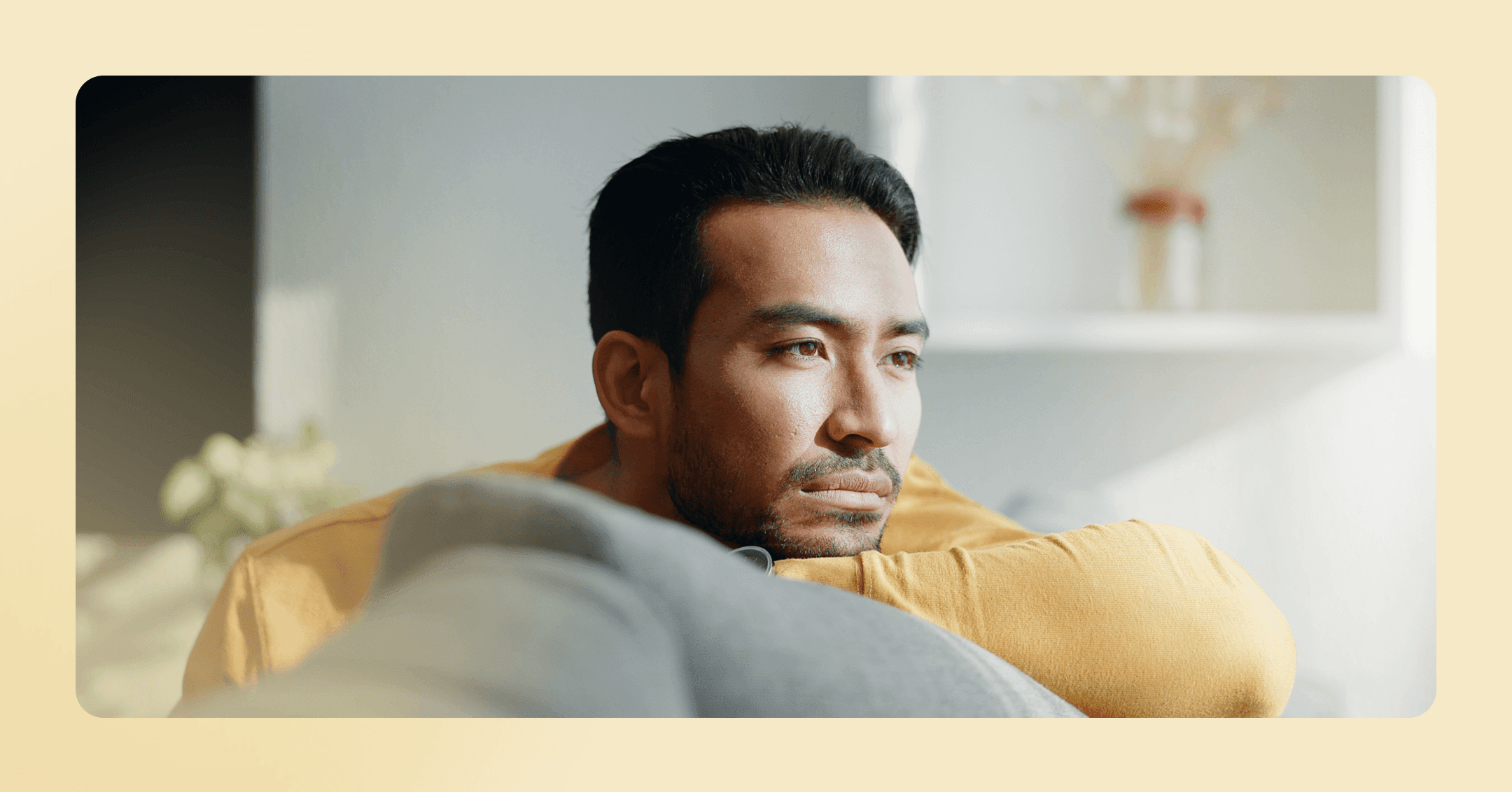 man having trouble concentrating