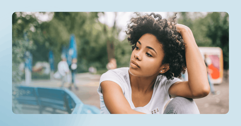 young woman experiencing critical inner voices