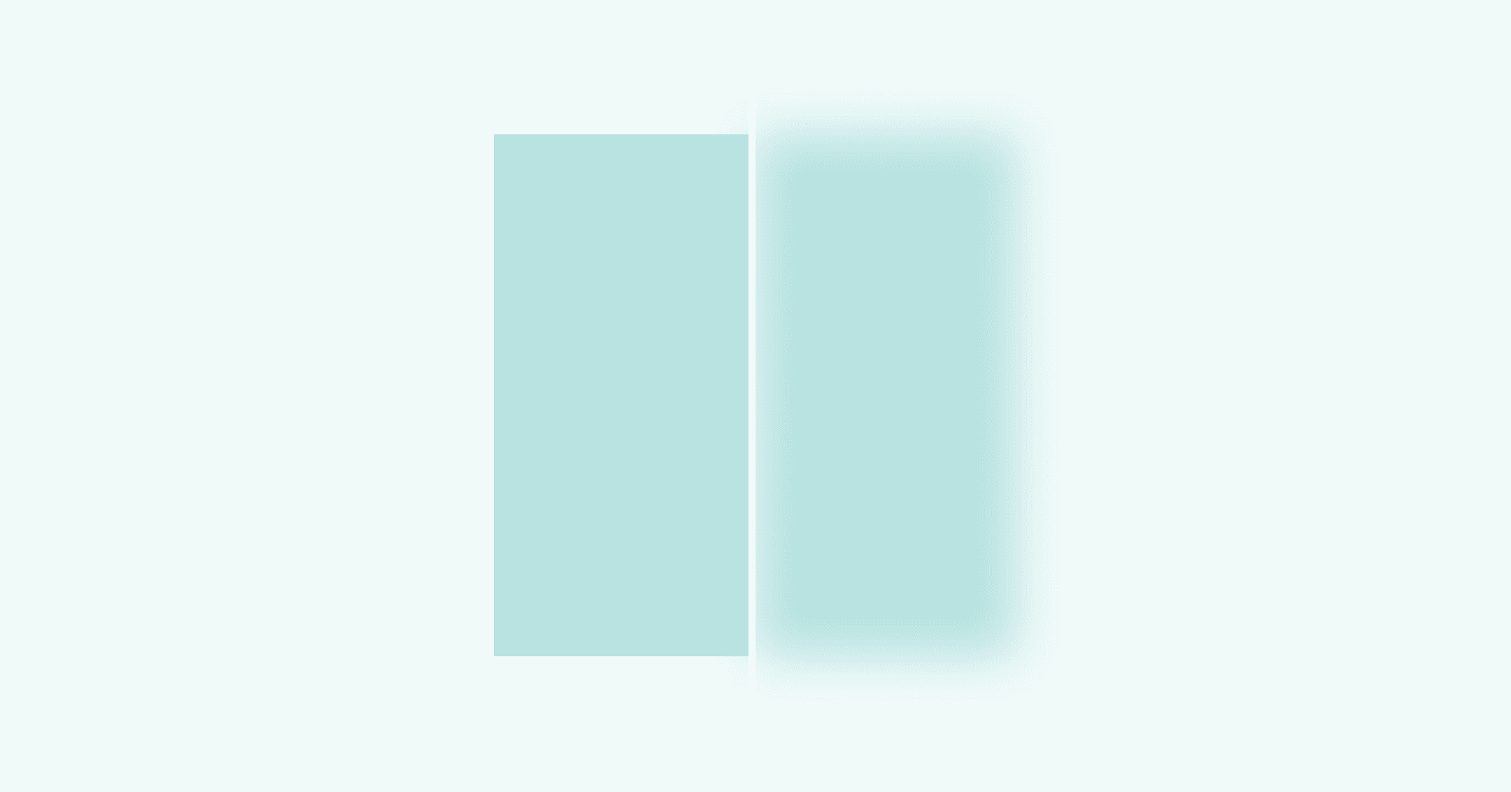 mostly blurred blue square with sharply focused portion as conceptual representation of ambivert on the personality spectrum