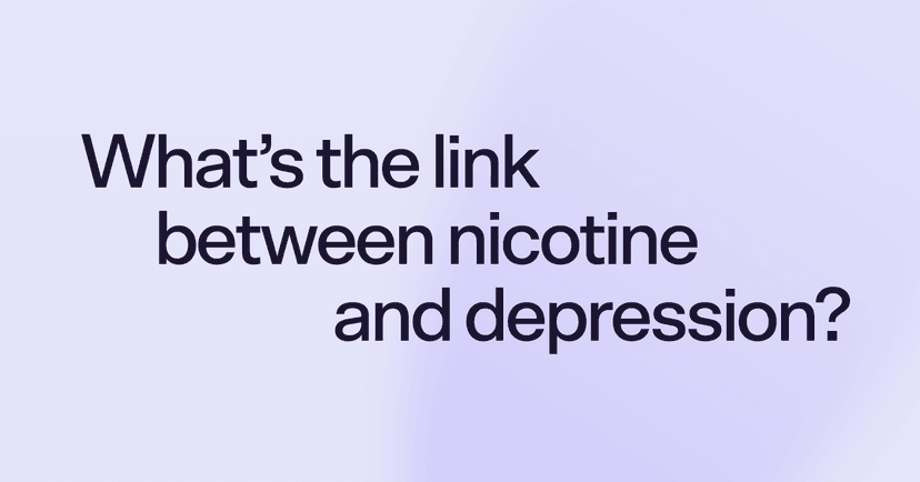 What's the link between nicotine and depression?