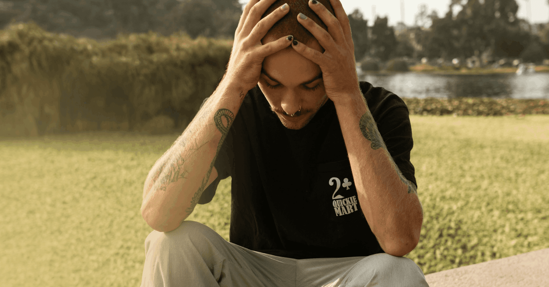 man having difficulty naming his emotions
