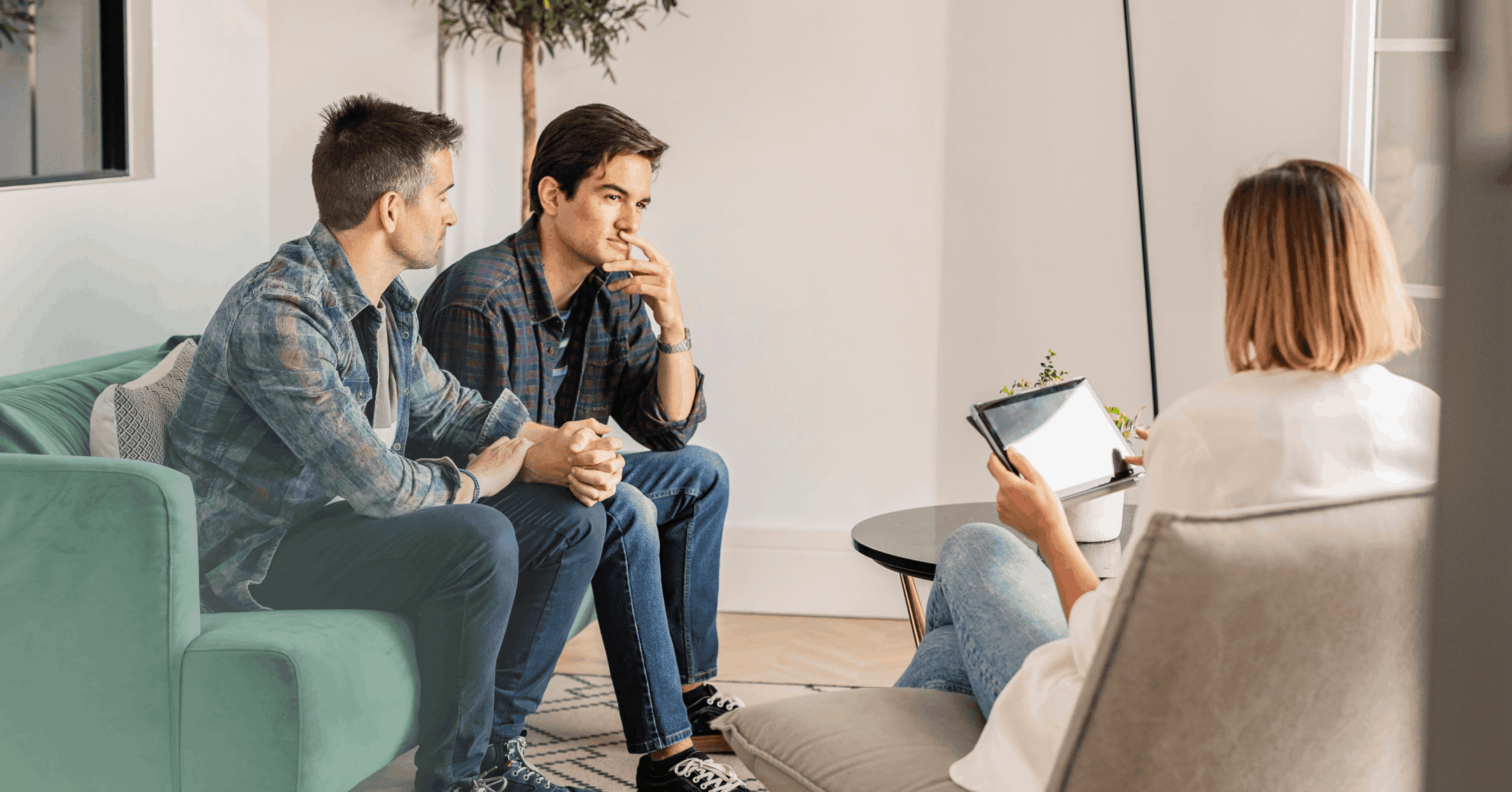 a couple working on conflict in PACT therapy