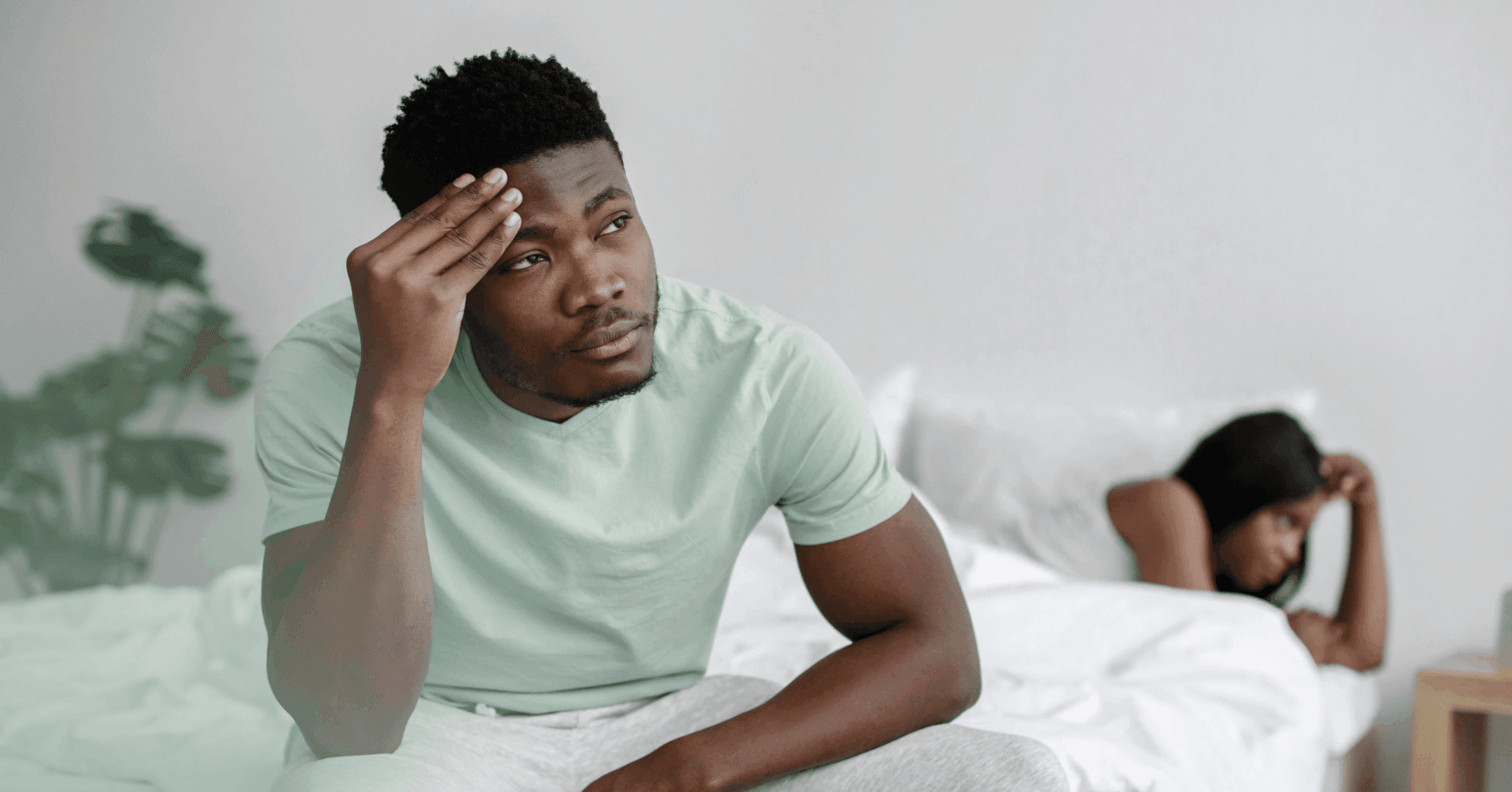 man with OCD feeling worried about germs