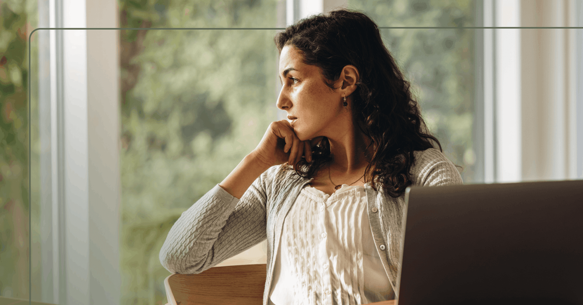 woman with ADHD scanning for potential dangers