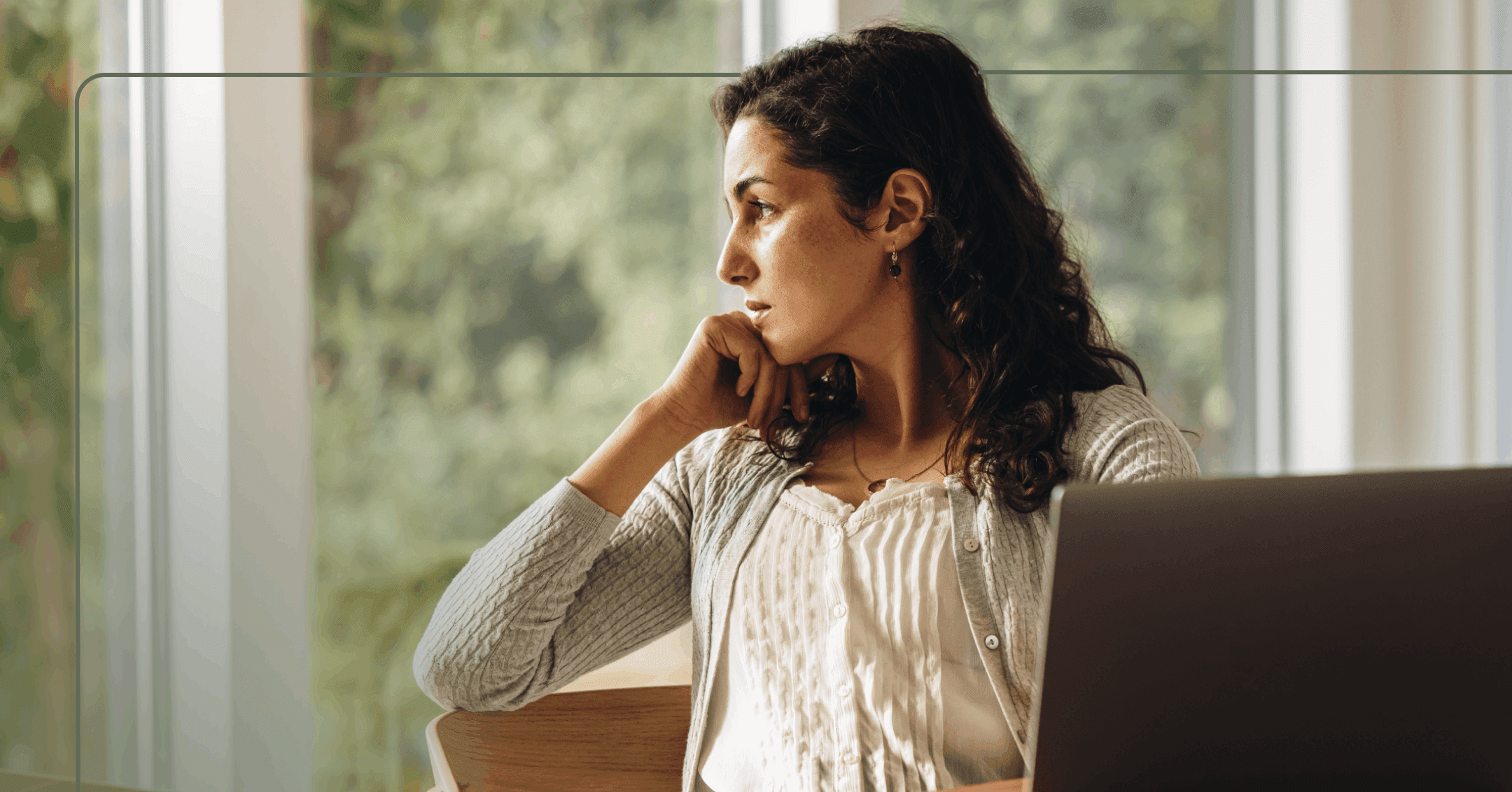 woman with ADHD scanning for potential dangers