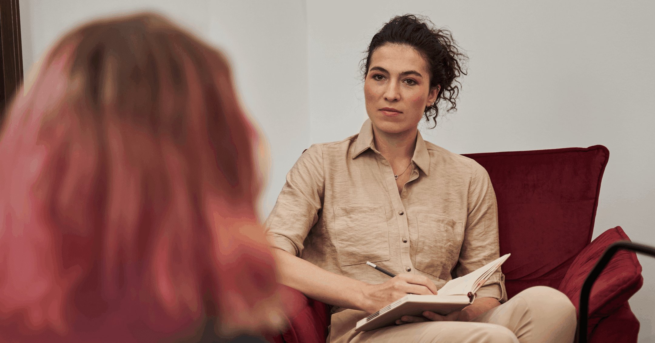 woman engaging in reparenting therapy