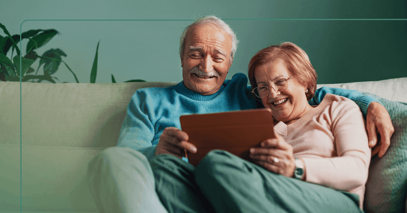 two older adults socializing together to reduce depression
