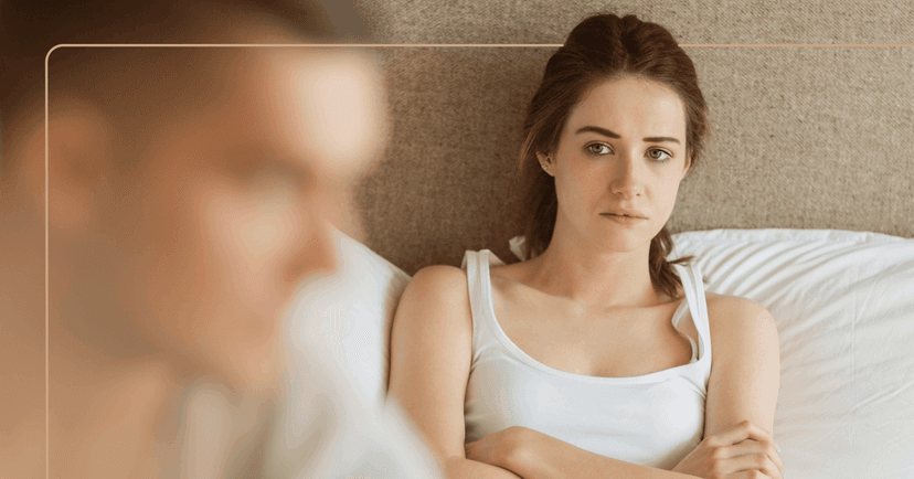 woman feeling emotionally drained around her partner