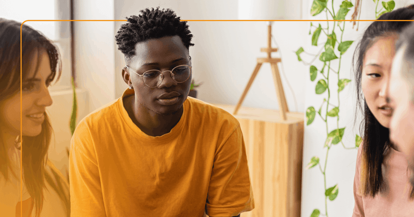 young man with alexithymia having trouble naming his emotions