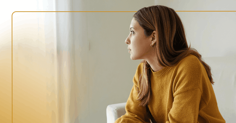 woman experiencing hopelessness due to a depression relapse