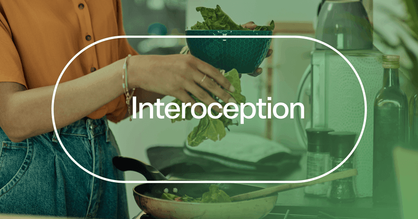 woman improving interoception by keeping track of her meals throughout the day