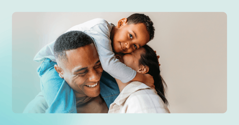 a family practicing learned skills at home