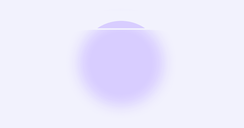 mostly blurred purple circle with sharply focused portion as conceptual representation of visible symptoms of ADHD