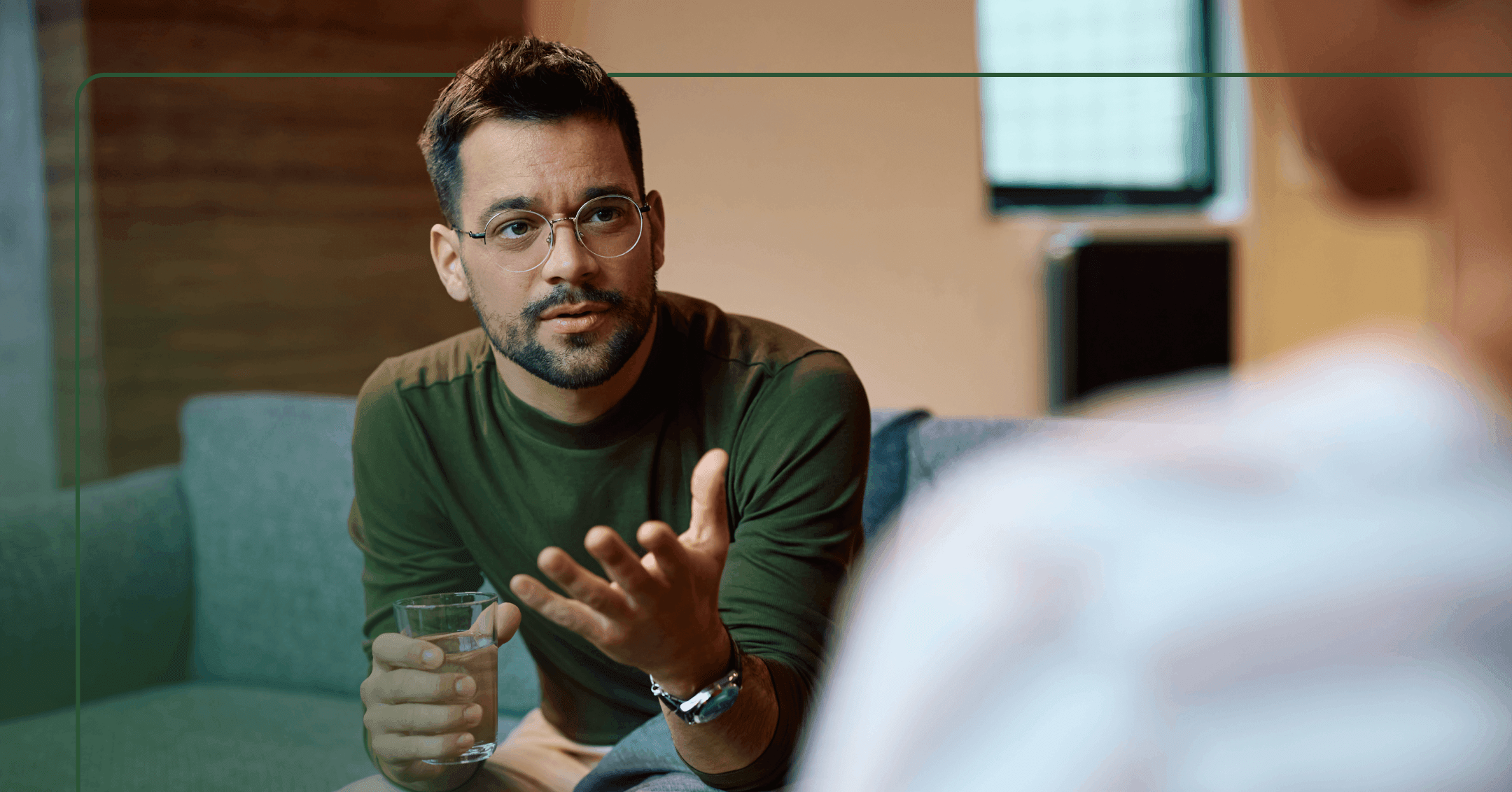 man talking with a psychiatrist about sex-related challenges